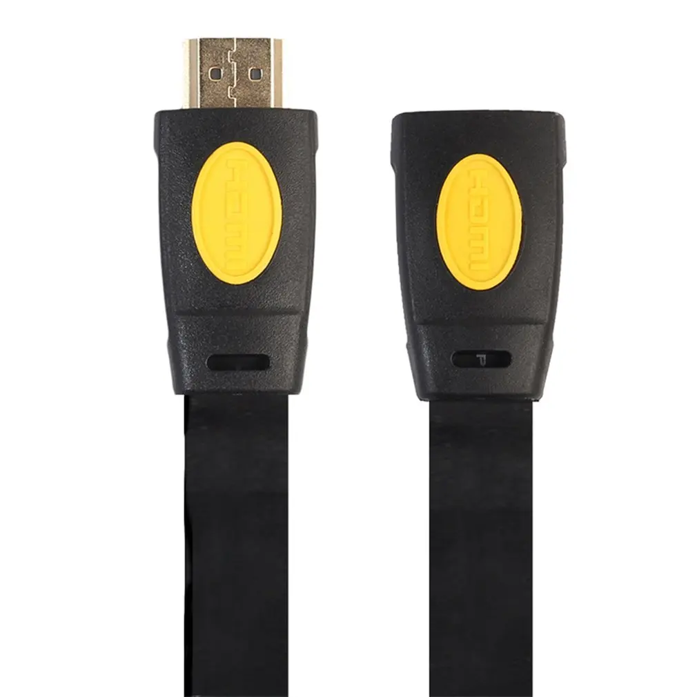 Плоский HDMI удлинитель 4k Разрешение HDMI 2,0 мама HD удлинитель для ТВ набор коробка DVD для PS3/4 шт