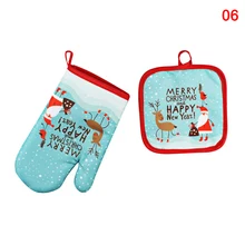 Рождественские перчатки и Прихватки для выпечки для кухонной микроволновой печи MYDING