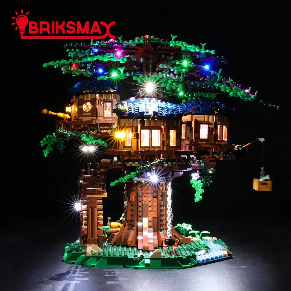 BriksMax Led Light Up Kit для идей серии дерево дом игрушки строительные блоки комплект освещения совместим с 21318(весеннее шоу