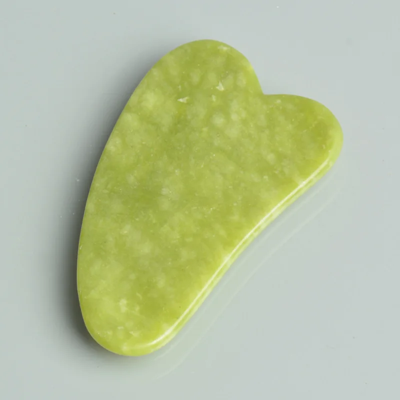 Natural Jade Stone Gouache Scraper Gua Sha Massage Tools For Body Meridian Scrapping Face Lifting Slimming Skin Detox Beauty