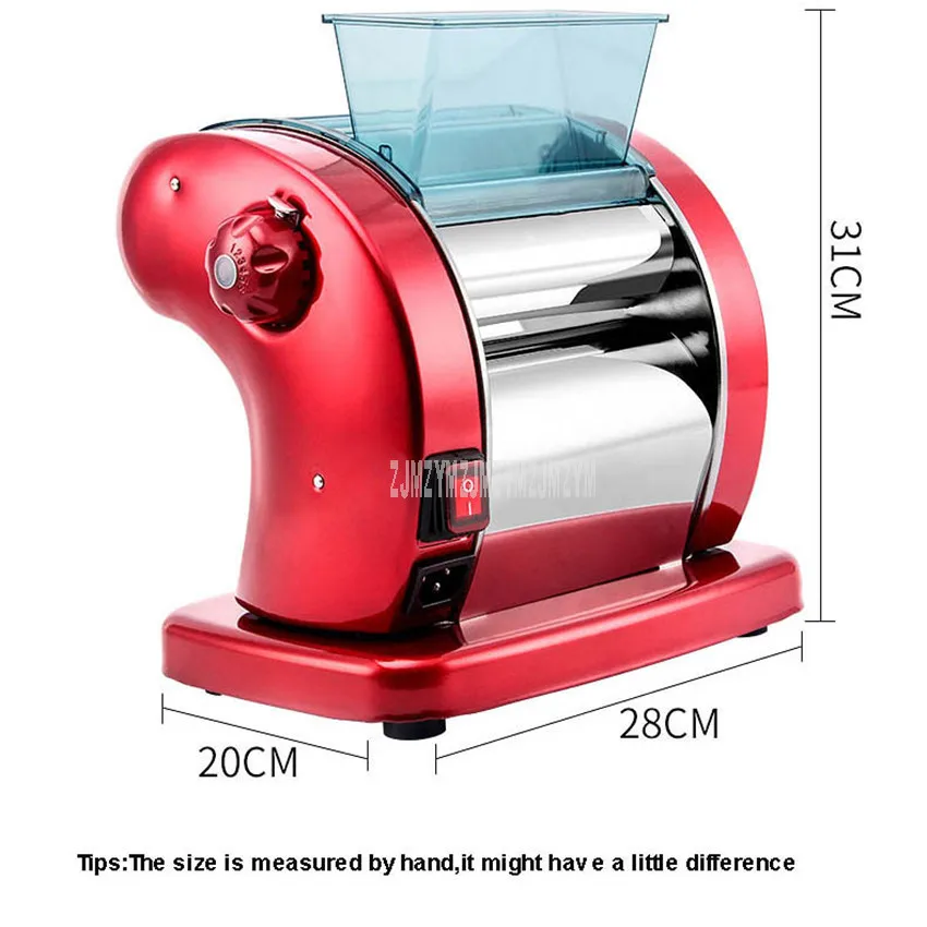 Stainless Steel Dough Press Machine 2.5mm Round 2/4.5mm Flat Noodle Making Machine Lasagne Spaghetti Tagliatelle Dumpling Maker