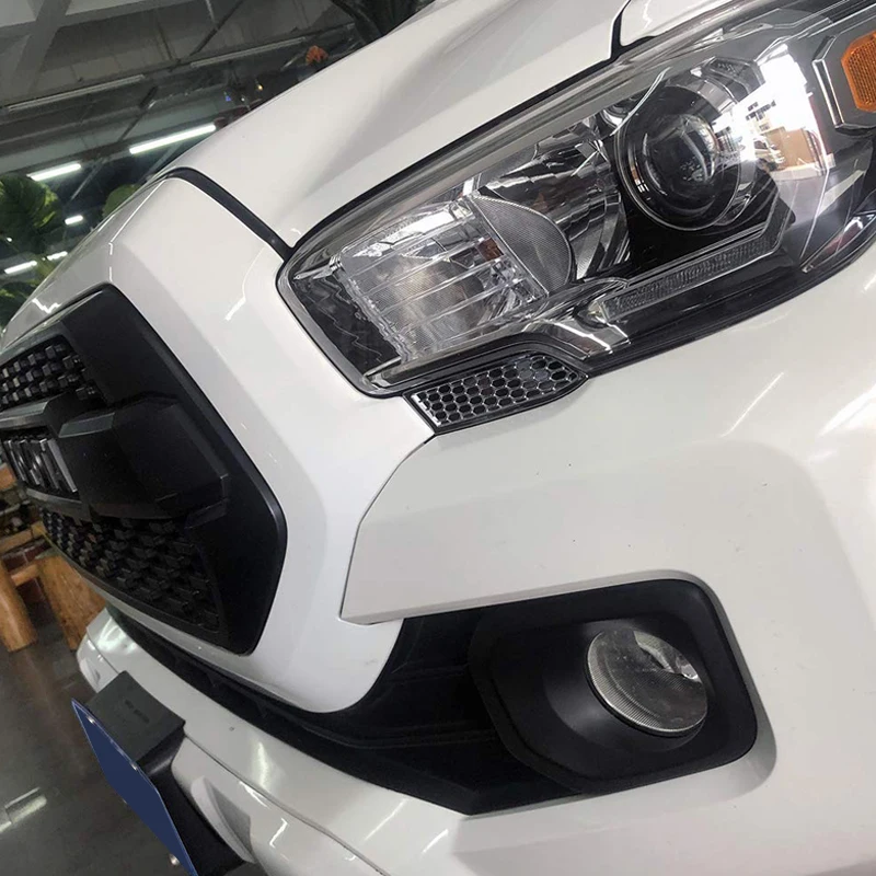 Автомобильные аксессуары ABS передняя фара сотовая стильная накладка 2 шт для Toyota Tacoma