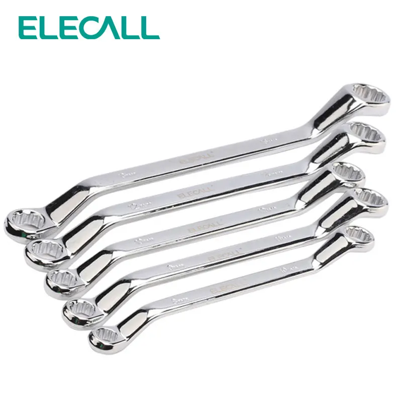 ELECALL Tool Box End Wrench 1pc Fully Polished DoubleHeaded Plum