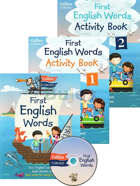 3 Books/set,collins First English Words Collins Dictionary