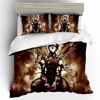 

Japan 3D King Size High Qualified Duvets And Linen NARUTO People Bedding Set Sets Home Textiles Bedding Set Children's Bed Z