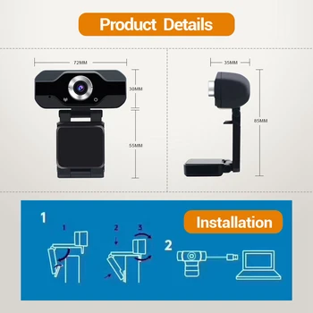 

Camera Video Recording Web Camera PVR006 1080P Web Camera USB Pro Stream Camera For Desktop Laptops PC Game Cam USB