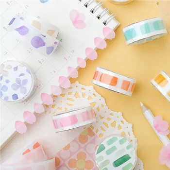

1Pc Decorative Adhesive Stickers Tape Kawaii Petal Washi Tape Cute Masking Tapes For Kids Scrapbooking DIY Stationery