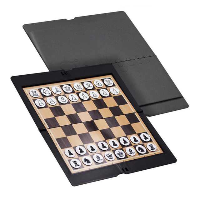 Foldable Chessboard Mini Size Chess Set Travel Portable Wallet