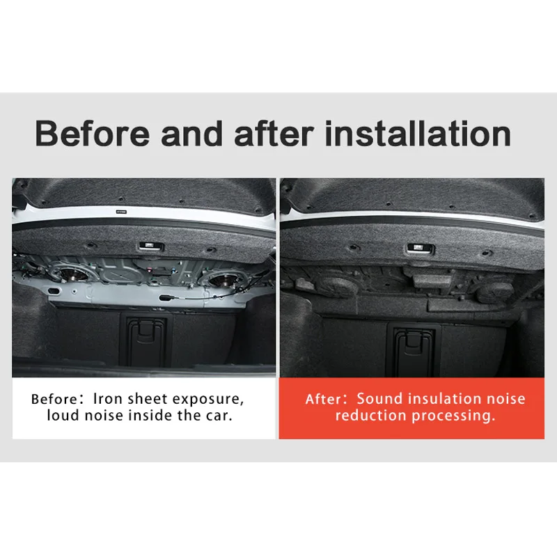 For Honda Accord 10th Car Trunk Soundproof Cotton Mat Sticker Protection normal version 1Pcs/Set