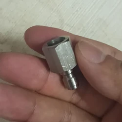 High Quality Stainless Steel Airsoft Inflatable Adapter Female 3/8-24UNF 8mm Male Quick Plug for Inflate the Reusable Cartridge