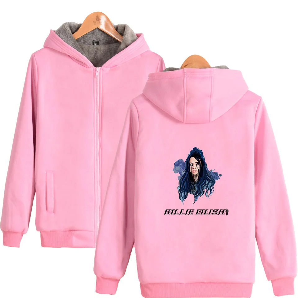 Pink - style 1 Billie Eilish толстовки с забавным принтом Мужская Уличная хлопчатобумажная Повседневная Толстовка Мужская Хип-Хоп унисекс толстовки Sudadera Hombre - Цвет: Pink - style 1