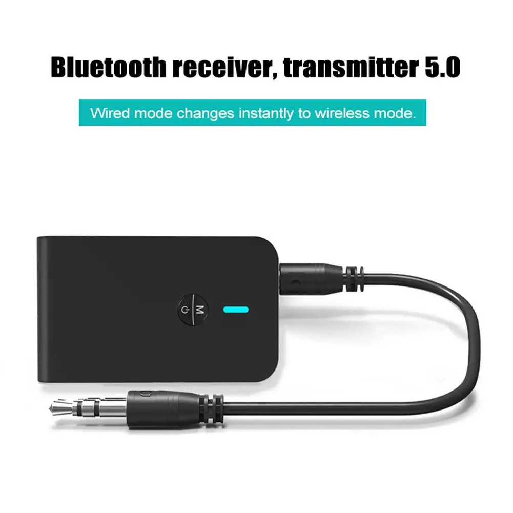 2 в 1 Bluetooth 5,0 USB приемопередатчик получает аудио адаптер Bluetooth приемник с функцией громкой связи