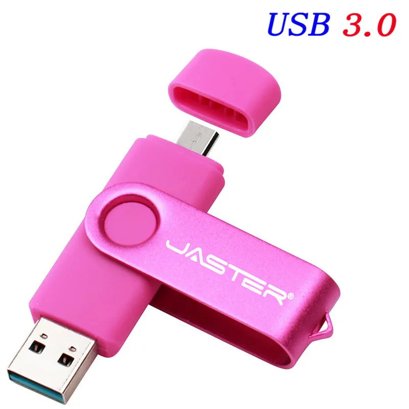 JASTER Usb 3,0 OTG USB флеш-накопитель для смартфонов/планшетов/ПК 8 ГБ 16 ГБ 32 ГБ 64 Гб 128 ГБ флеш-накопитель высокоскоростной флеш-накопитель посылка - Цвет: B