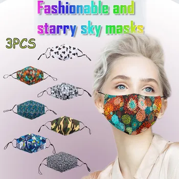 

3pcs Adult Outdoor Protect Masks Anti-fog Washable Safety Reusable Face Mask Mascarilla Reutilizable Mondkapjes Herbruikbaar