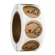 500 шт/рулон взрывов на заказ рулон воловьей кожи торт западная точка выпечки украшения наклейки этикетки