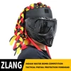 Hunting Sports Indian Braids Dreadlocks Forehead Headgear for Safety Protective Mask Outdoor Gear Cosplay Props Hunting Supplies