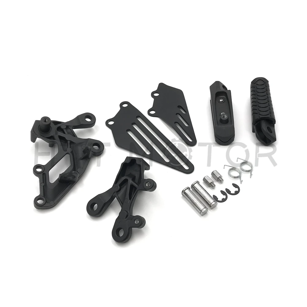 Aftermarket free shipping motorcycle parts Front Foot Peg Footrest Set For Kawasa NINJA ZZR1400 ZX14R 2006- Silver BLACK