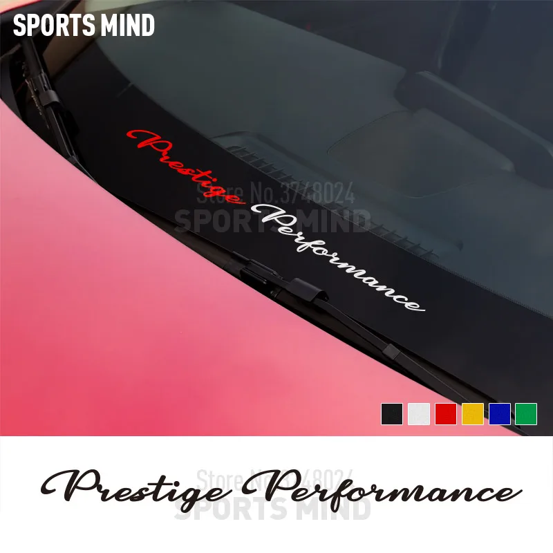 Sport Geist Vinyl reflektierende Prestige Leistung Windschutz scheibe  Fenster Auto Styling Auto Aufkleber Aufkleber JDM Autozubehör