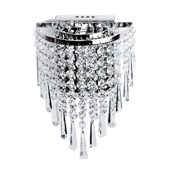 

Modern Crystal Wall Lamp, Living Room Chrome Chandelier For Wall, Bathroom, Home, Interior Decoration Lighting,No Bulb