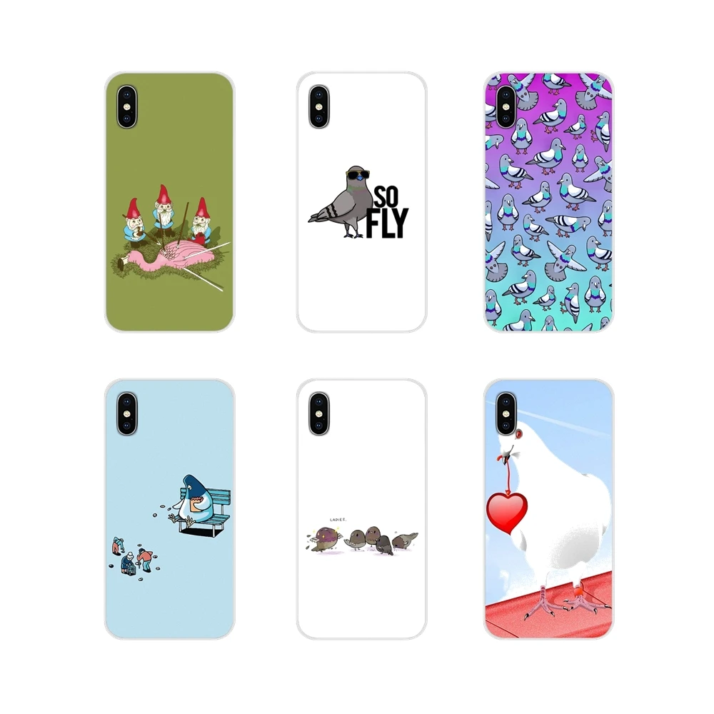 Смешной милый мягкий чехол для голубя Huawei Честь 4C 5C 6X 7 7A 7C 8 9 10 8C 8S 8X 9X 10I 20 Lite Pro