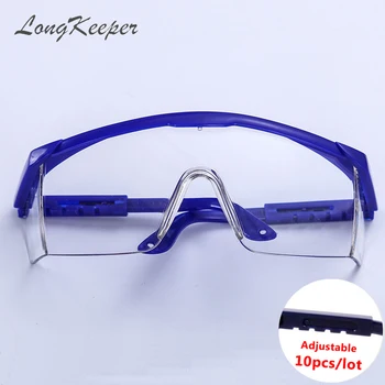 

10pcs/lot Anti-UV Glasses Dust-proof Windproof Shock Resistant Protective Goggles Anti Splash Protection Cover for Men Women