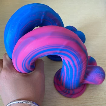 New Mix Color Dildo Silicone Penis Huge Anal Pulg Adult Sex Toys For Female Masturbater G-spot Stimulate Men Prostate Massage 18 5