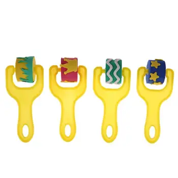 

4pcs Sponge Painting Brush Early Childhood Education Graffiti Tool(Random)