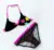 Girls Swimwear Kids 2 Pieces Bikini Set Black with Star Pattern Children Swimsuit 8-16Y Школьница Swimpool Suit Teen Sandy Wear