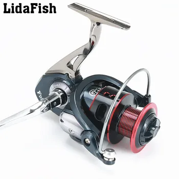 

LidaFish 2000 6000 Spinning Fishing Reel 12+1BB Bearing Left and right interchangeable rocker marine fishing rod wheels