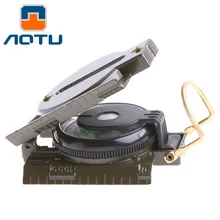 Чистый медный Раскладушка Компас со светящимися карманными часами компас портативный открытый многофункциональный металлический измерительный инструмент линейка