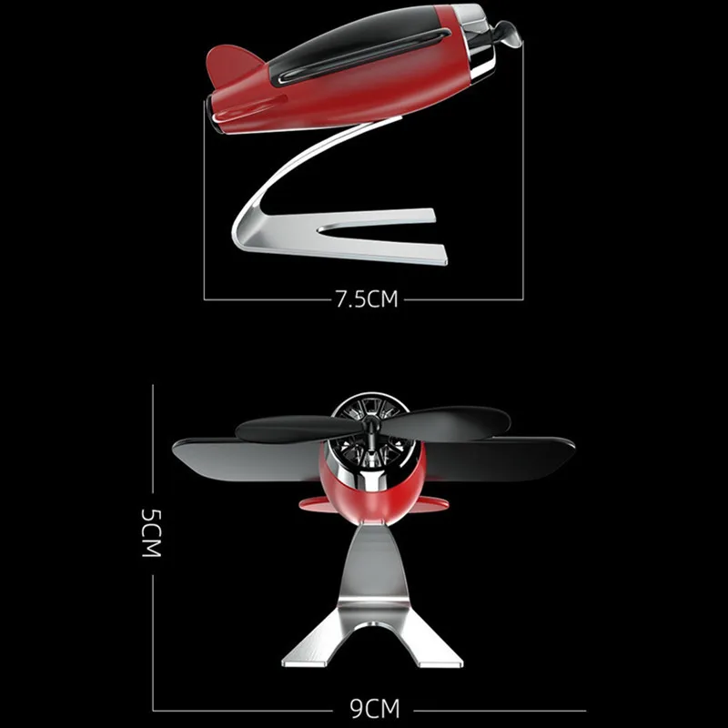 Солнечный игрушечный автомобиль самолет ароматерапия автомобильный ароматизатор диффузный Солнечный самолет парфюм для интерьера алюминиевый сплав воздушные силы автомобильный Декор
