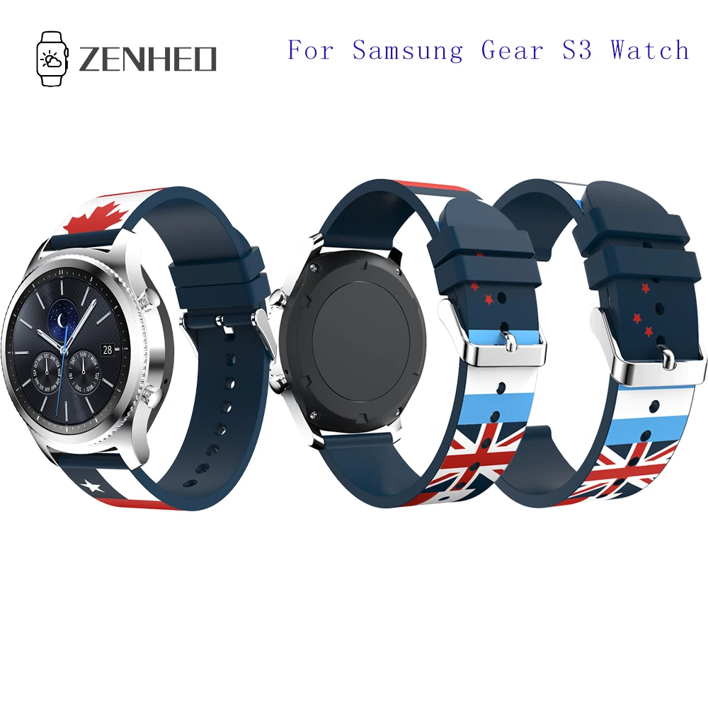

New Silicone Watch Band For Samsung Galaxy 46mm Watch Bracelet Adjustable Replacement For Samsung Gear S3 Watch Wristband