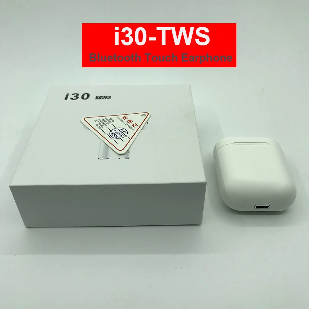 Новейшие i30 Tws наушники беспроводные i30tws наушники Bluetooth 5,0 вкладыши с сенсорным управлением микрофон гарнитура для всех смартфонов