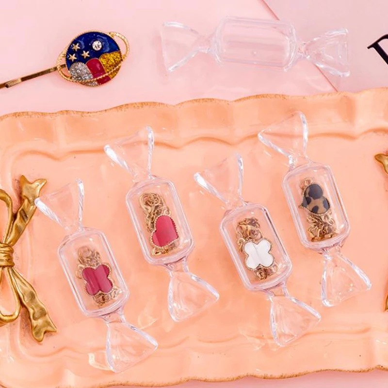 5 Pieces Mini Plastic Box Jewelry Storage Bottles Beads Makeup Container Transparent Candy Ring Earrings Necklace Holder | Дом и сад