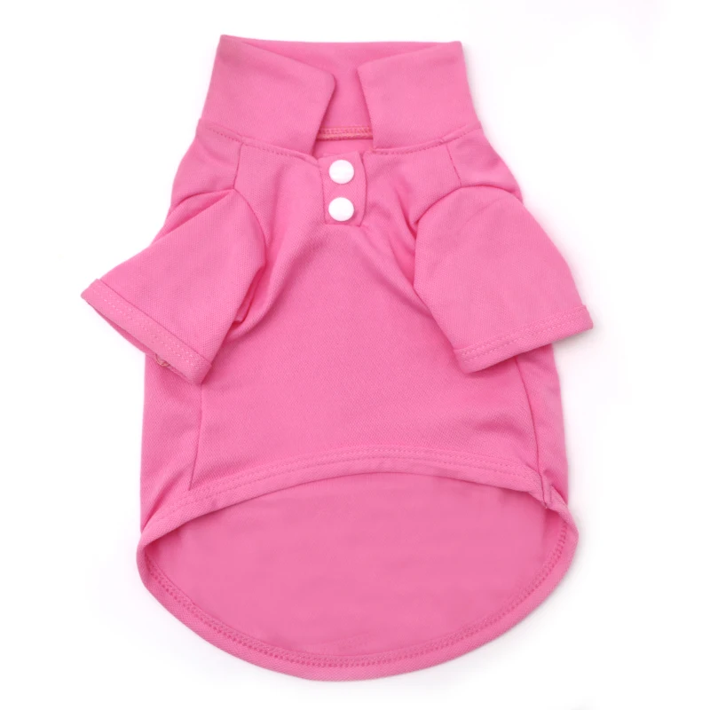 Baby Pink Милый питомец, щенок, футболки, одежда для маленьких собачек, жилет, однотонный цветной для собачки, одежда, модный весенне-летний костюм для собак, одежда, рубашка - Цвет: Baby Pink