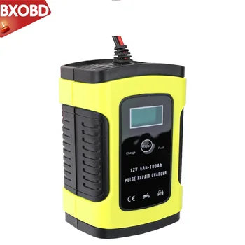 

12V 6A Full Automatic Car Battery Charger Power Pulse Repair Chargers Wet Dry Lead Acid Battery-chargers Digital LCD Display