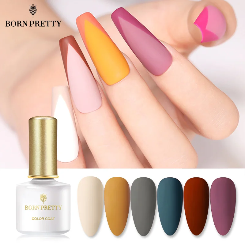 Гель лак BORN PRETTY для ногтей цветной яркий отмачиваемый УФ осенний Цветной базовое