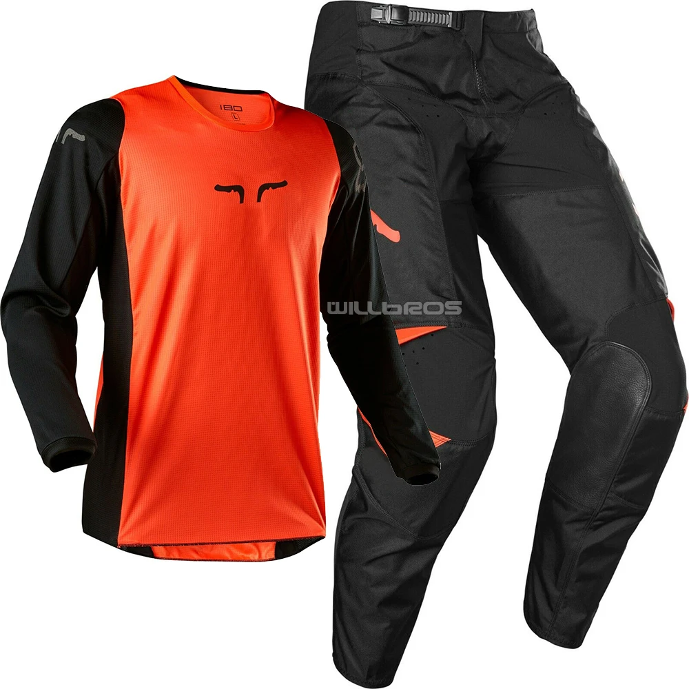 Naughty Fox Moto Racing Riding MX gear набор штаны для мотокросса и Джерси мотоциклетный костюм горный велосипед ATV Dirt Bike наборы одежды