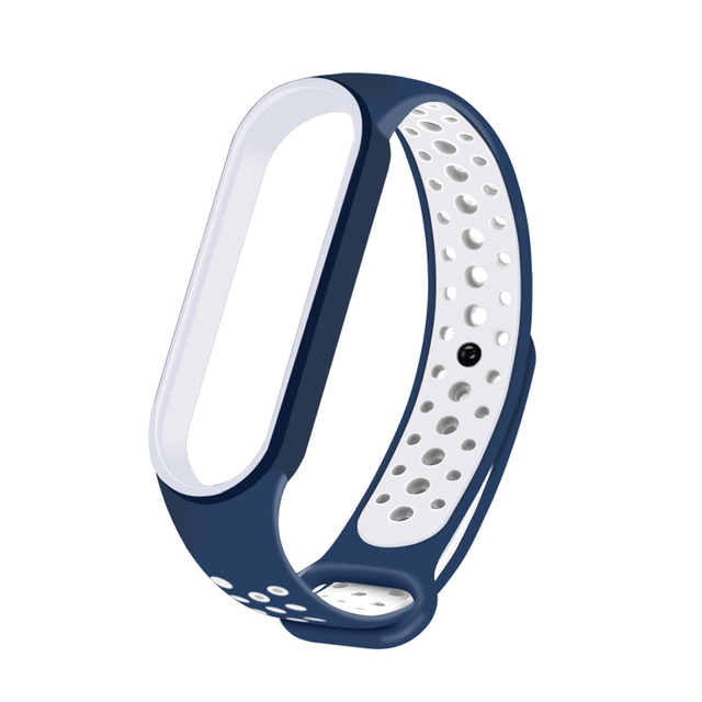 Strap for Xiaomi Mi Band 5 6 4 3 Porous Anti-Sweat Double Color Bracelet Sport Breathable Strap Replacement Wrist Strap