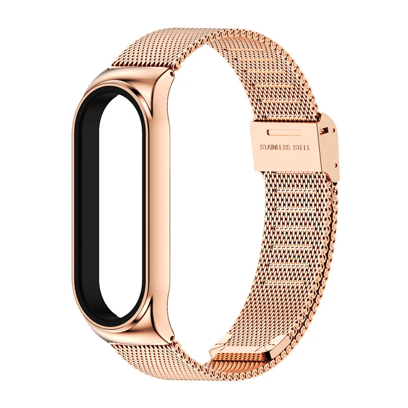 Strap for Mi Band 6 5 4 3 Metal Milanese Bracelet On Mi Band 4 Wristband Stainless Steel Mi Band6 Strap For Xiaomi Miband5 4 3