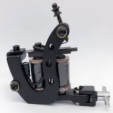 1 шт. проволочная резка 10 обмоток татуировки машина для лайнера Черный цвет татуировки Поставки чугунная татуировочная машина