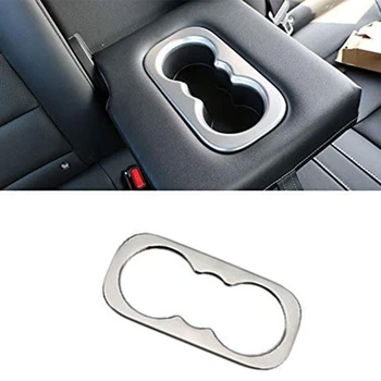 

Auto Accessory Chrome Matte Rear Central Water Cup Holder Frame Cover Trim for Renault Koleos 2017 2018 2019 / ABS