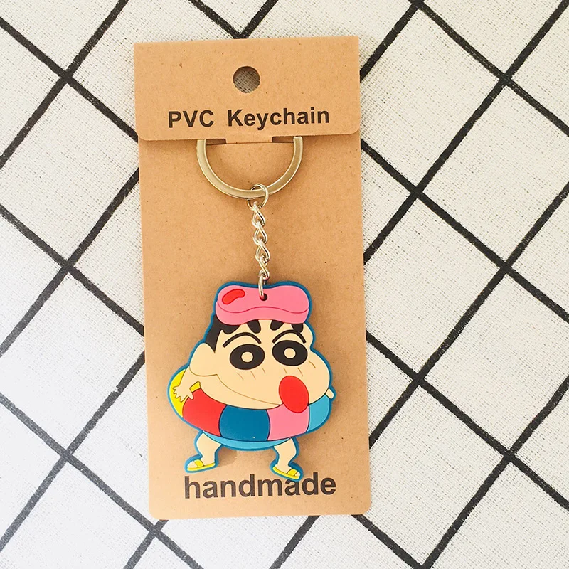 Аниме Crayon Shin chan брелок Nowara Shnnosuke ПВХ брелок милый забавный мультфильм модный кулон, ювелирные изделия аксессуары подарок llaveros