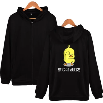 

Frdun Tommy 2018 New SOCIDL DUCKS fashion Oversize Hoodies Sweatshirts Men/Women 2018 trend sala hot Pullover Zippers Clothes