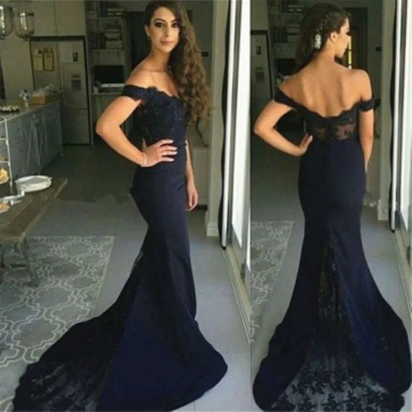 

NUOXIFANG Robe de soiree 2020 Mermaid Crystal Sweetheart Light Blue Evening Dresses Special Occasion Soft Lace Party Gowns