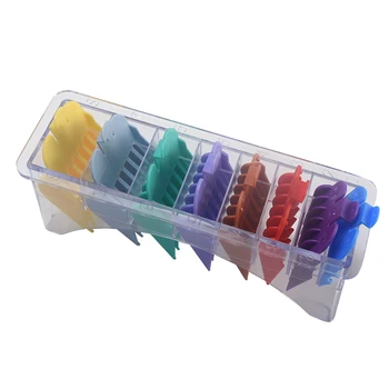 

8pcs/set Accurate Multi Size Colorful Portable Barber Easy Apply Professional Styling Limit Comb Hair Clipper Guide Trimming