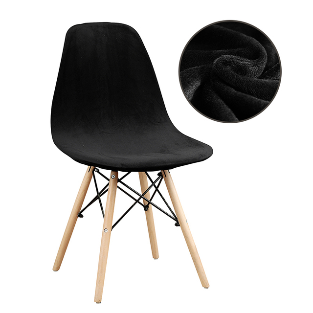 Pcs Velvet fabric Bar Chair Cover Washable Removable Seat Cover Armless Shell Chair Covers for Banquet Home Hotel