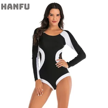 

Bathing Swimwear Women Suit One Piece Swimsuit Rashguard Swimwear Rash Guard Surfing Diving Monokini bodysuit Swimming Suit