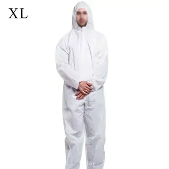

Disposable Coveralls Clothing Protective Safety Overalls Suit Full Protection E5BA Non-woven