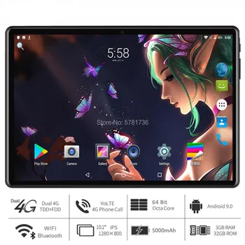 

10 inch Tablet pc Octa Core 3GB RAM 32GB ROM 1280*800 IPS Dual Sim 4G Tablets Android 9.0 Tablets 10 10.1+Gift 64GB memory Card